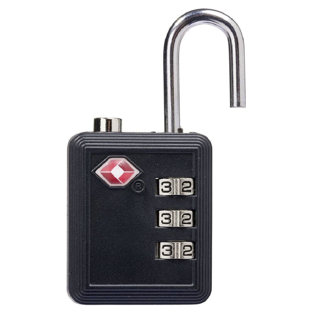 Cadenas de voyage avec code de sécurité noir