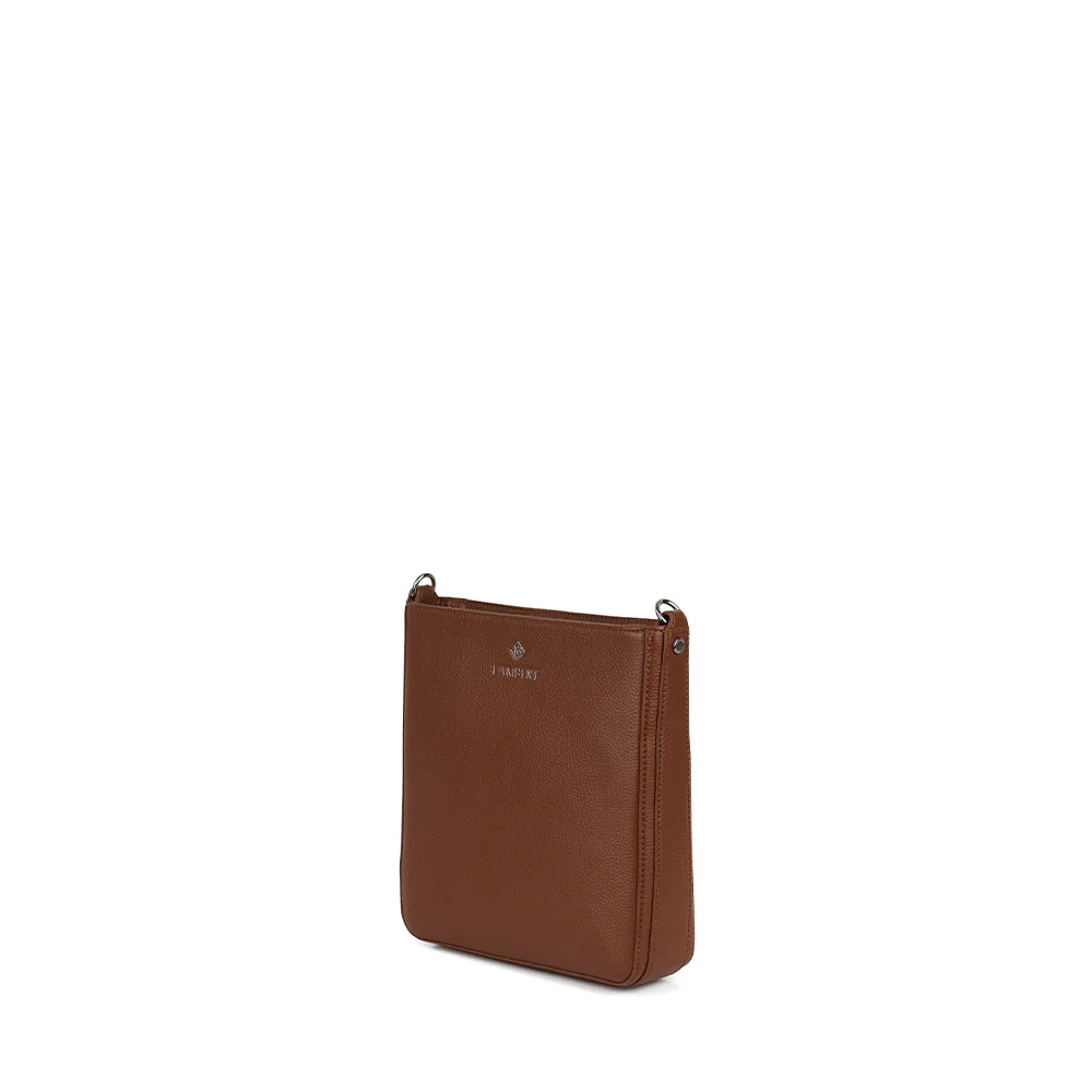 The Natalia - Hazelnut Vegan Leather Crossbody Bag