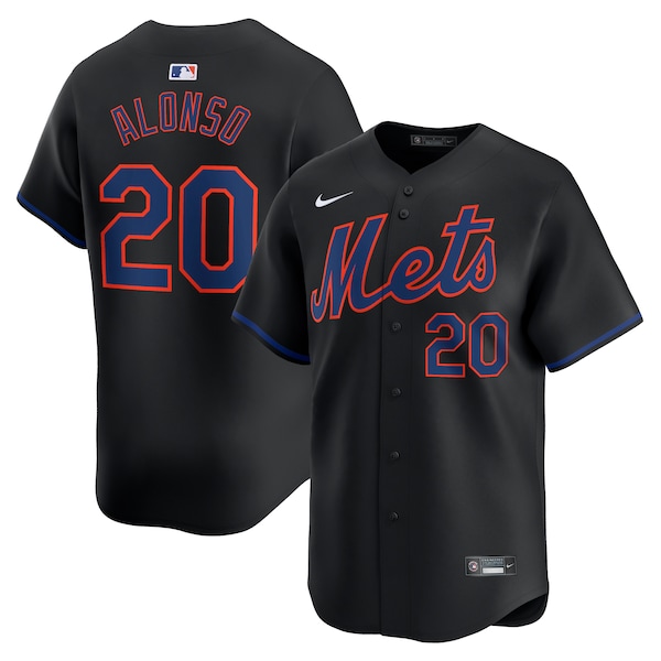 Pete Alonso New York Mets Nike Alternate Limited Player Jersey – Black