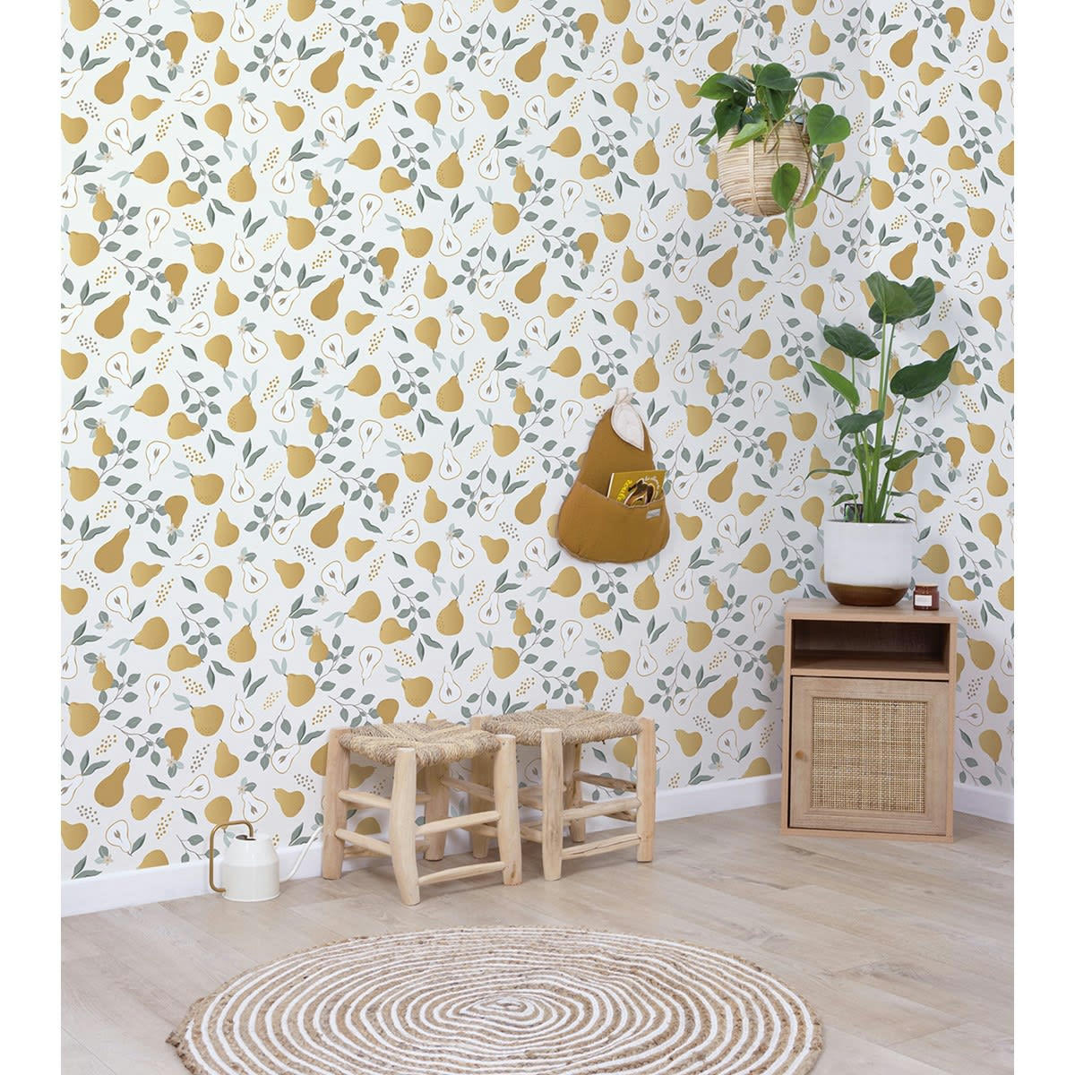 LOUISE - Papier peint pretty pears multicolore