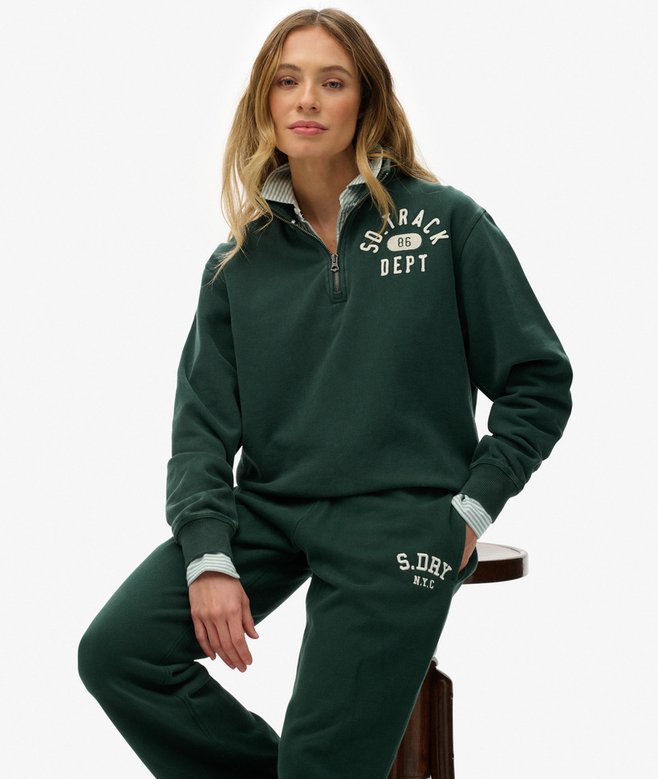 Athletic Essentials Applique Half Zip Sweatshirt
