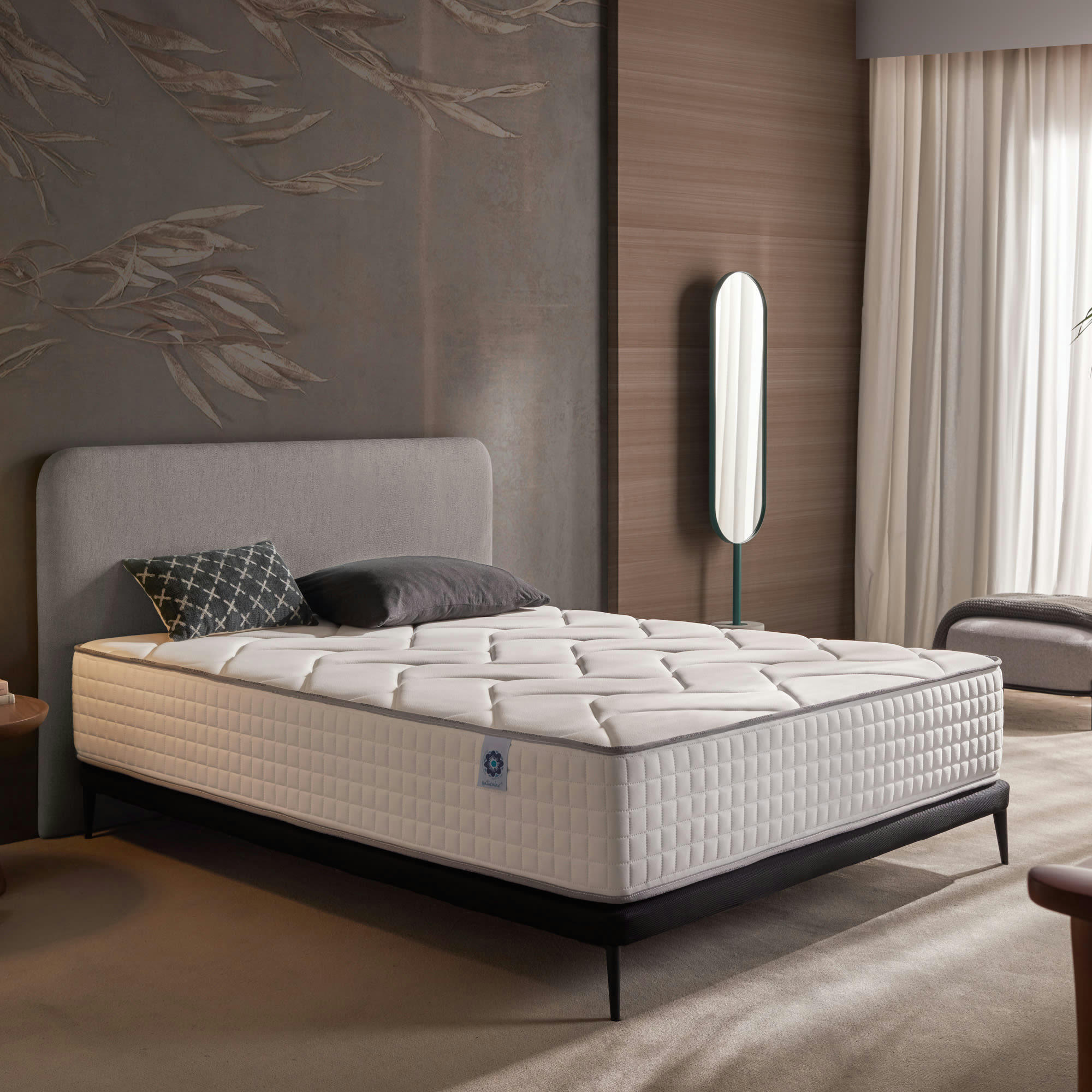 MEMORY S 24 - Matelas 180x200x24 cm - Mousse à mémoire HR - Blue Latex