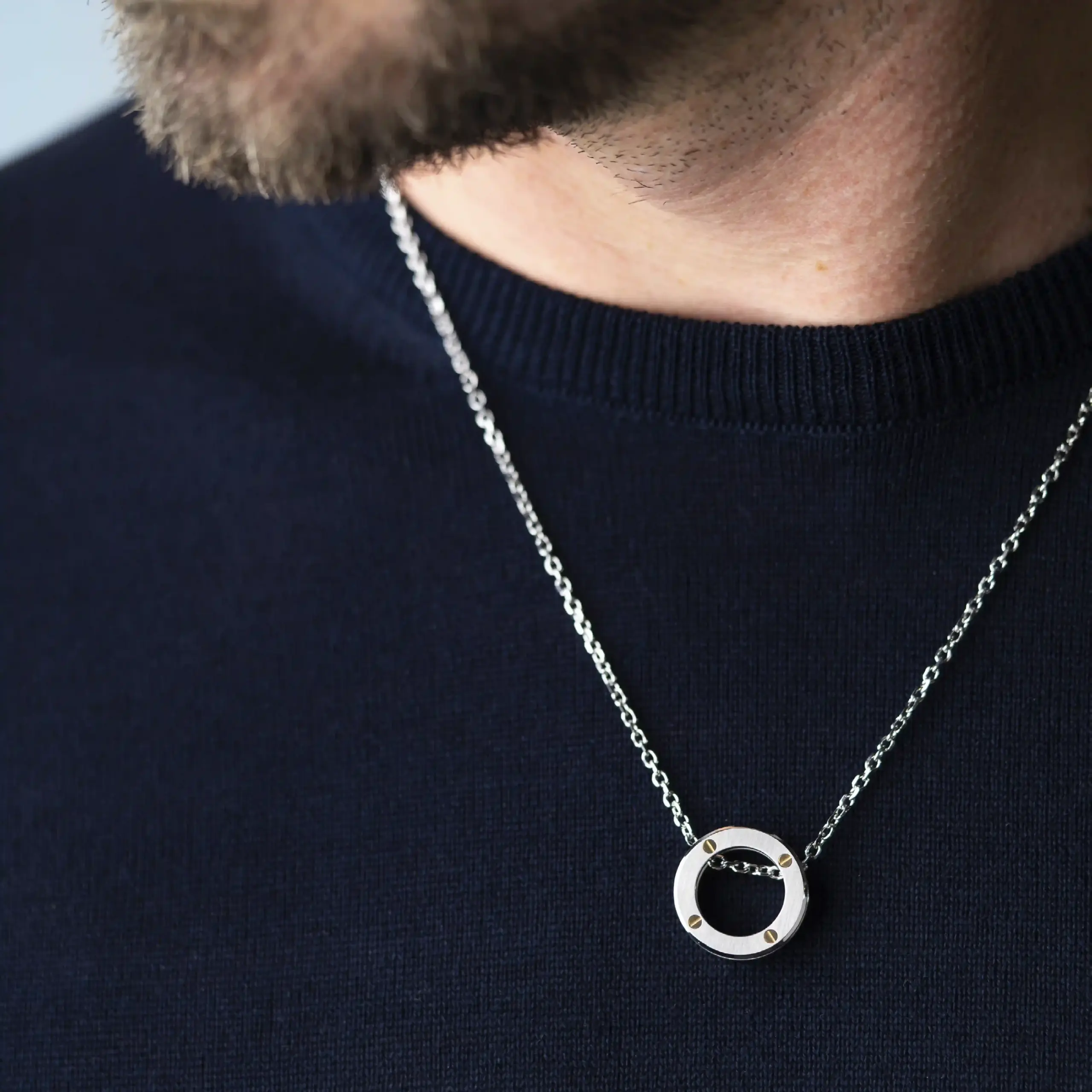 COLLIER NEWPORT DUO – ACIER & OR