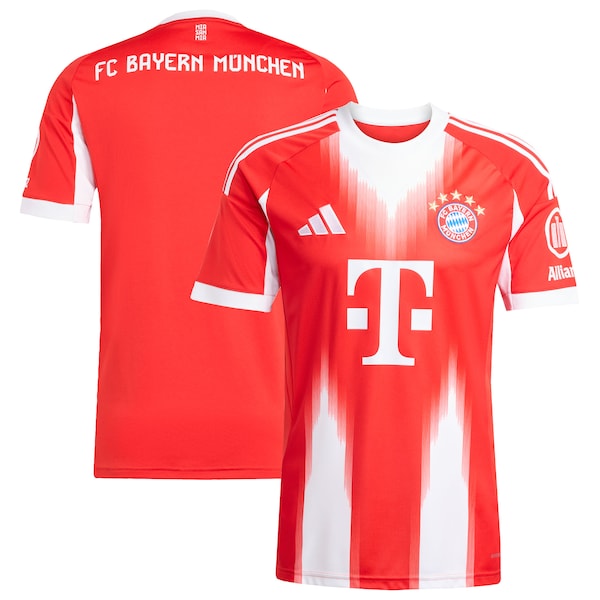 Bayern Munich adidas 2025/26 Home Replica Jersey - Red/White
