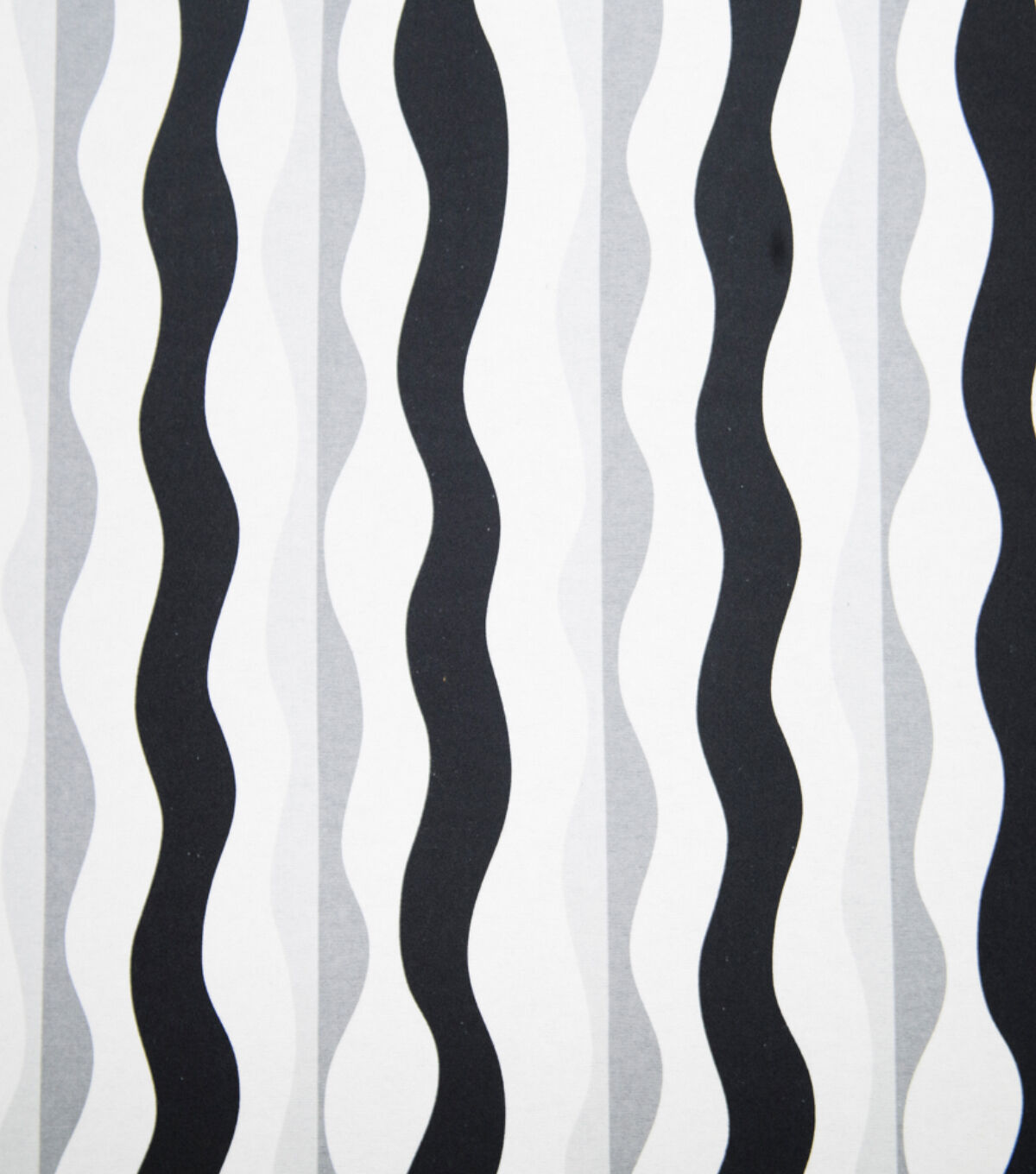 Super Snuggle Black & White Geo Stripe Flannel Fabric