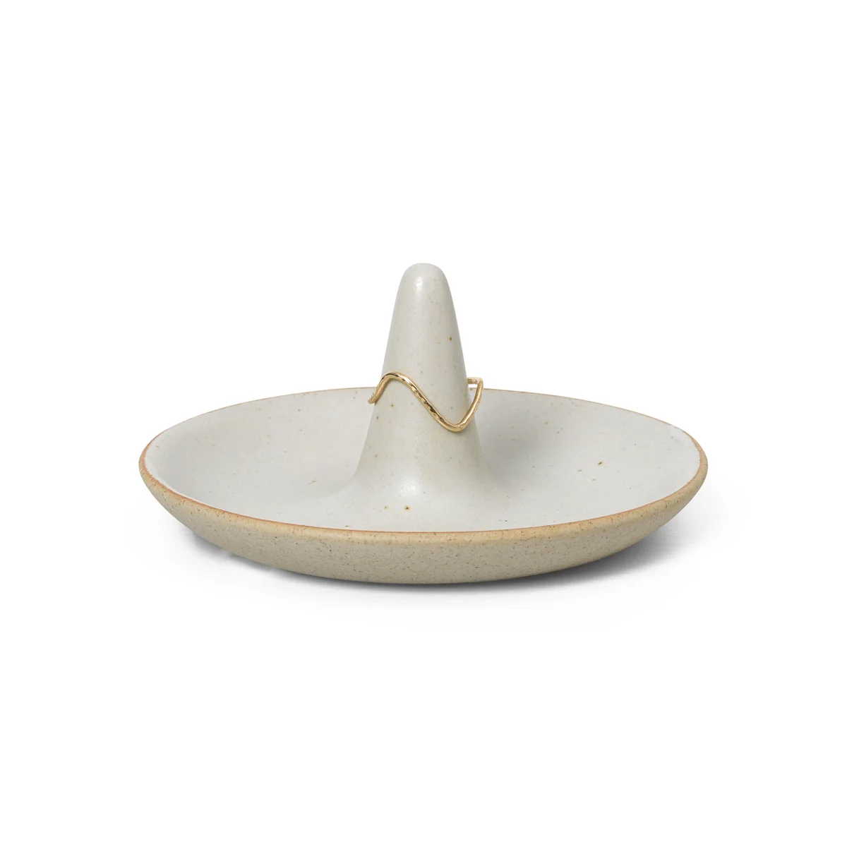 Ferm Living - Ring Schmuckaufbewahrung, Ø 9,5 cm, off-white