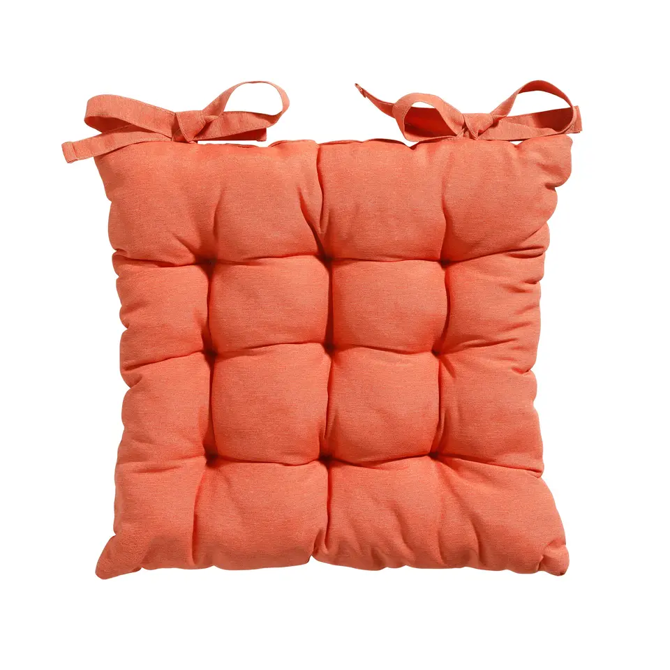 Madison - Zitkussen Toscane Panama flame orange - Ca. 46x46 cm - Set van 4