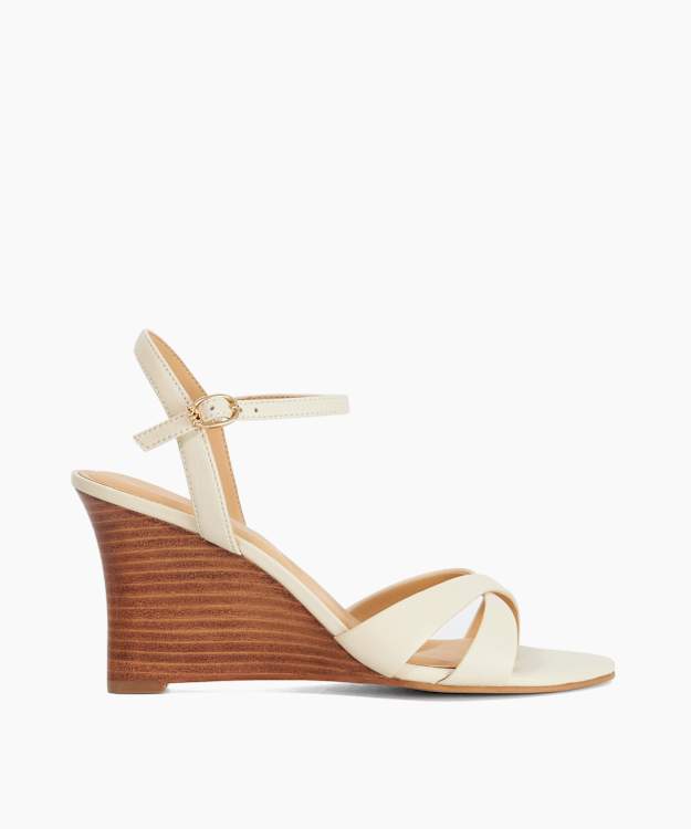 Kalans Ecru - Wedge Sandals