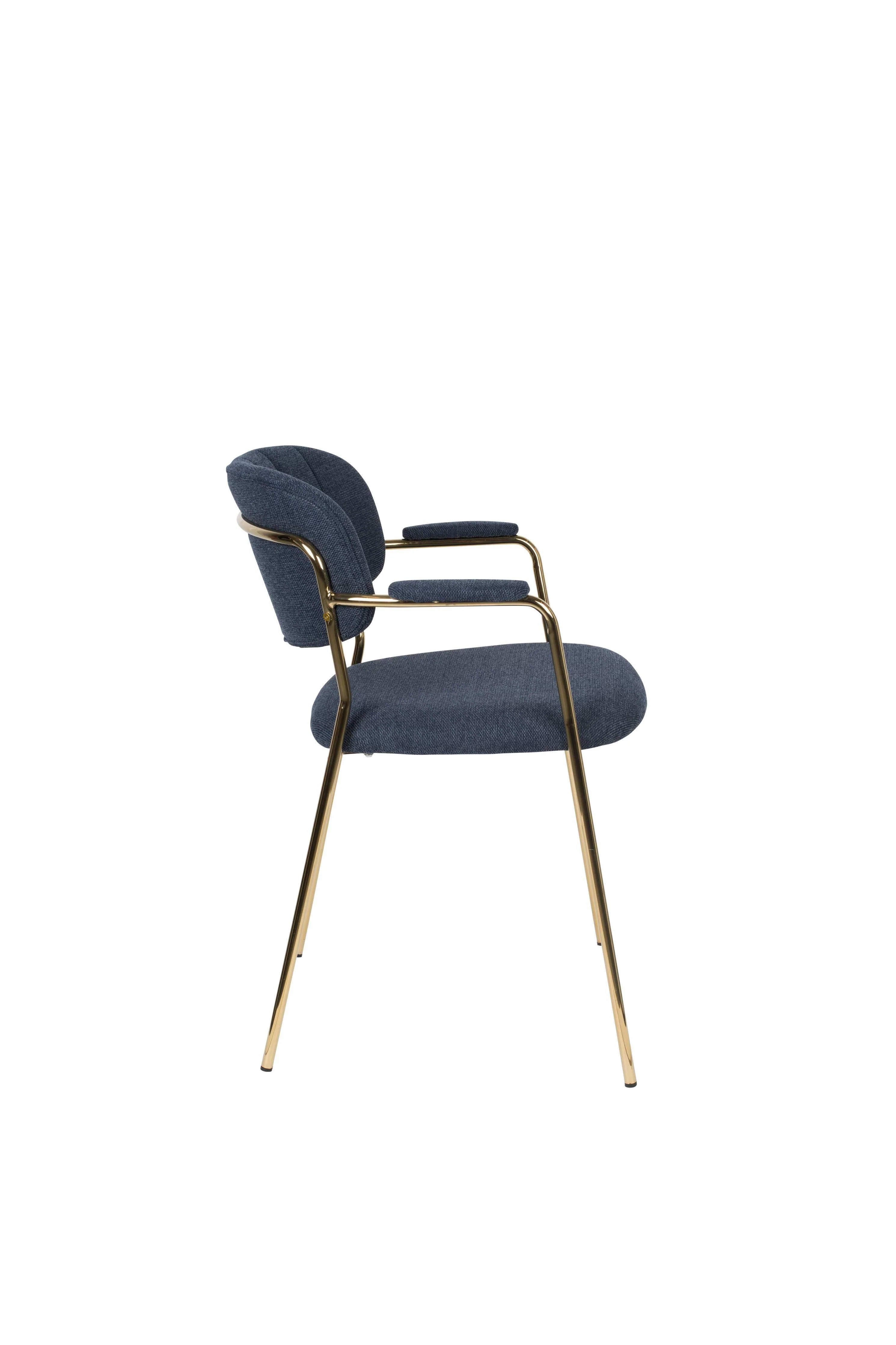 Set van 2 eetkamerstoelen Alina met armleuning
