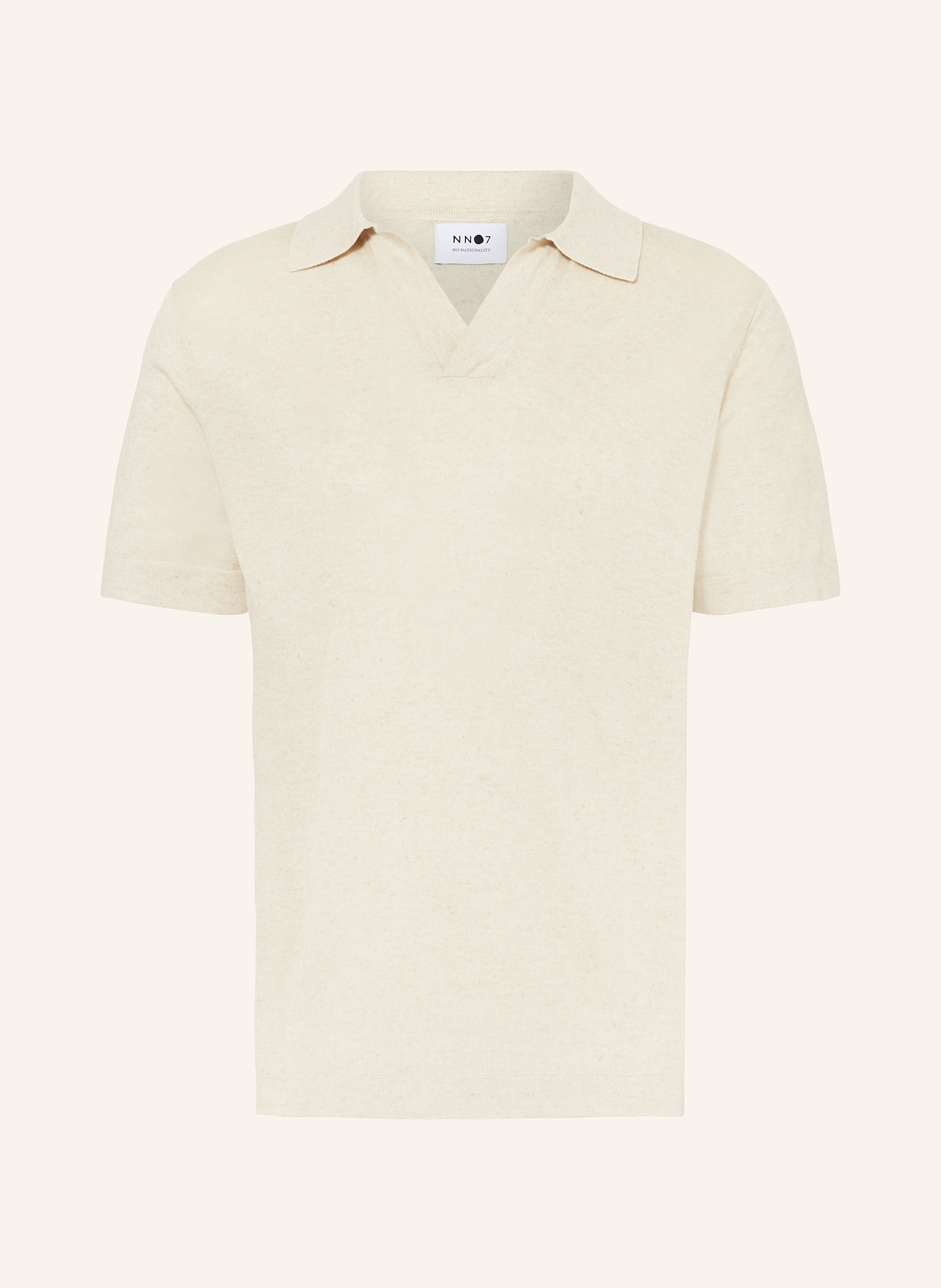 NN.07 Strick-Poloshirt RYAN mit Leinen