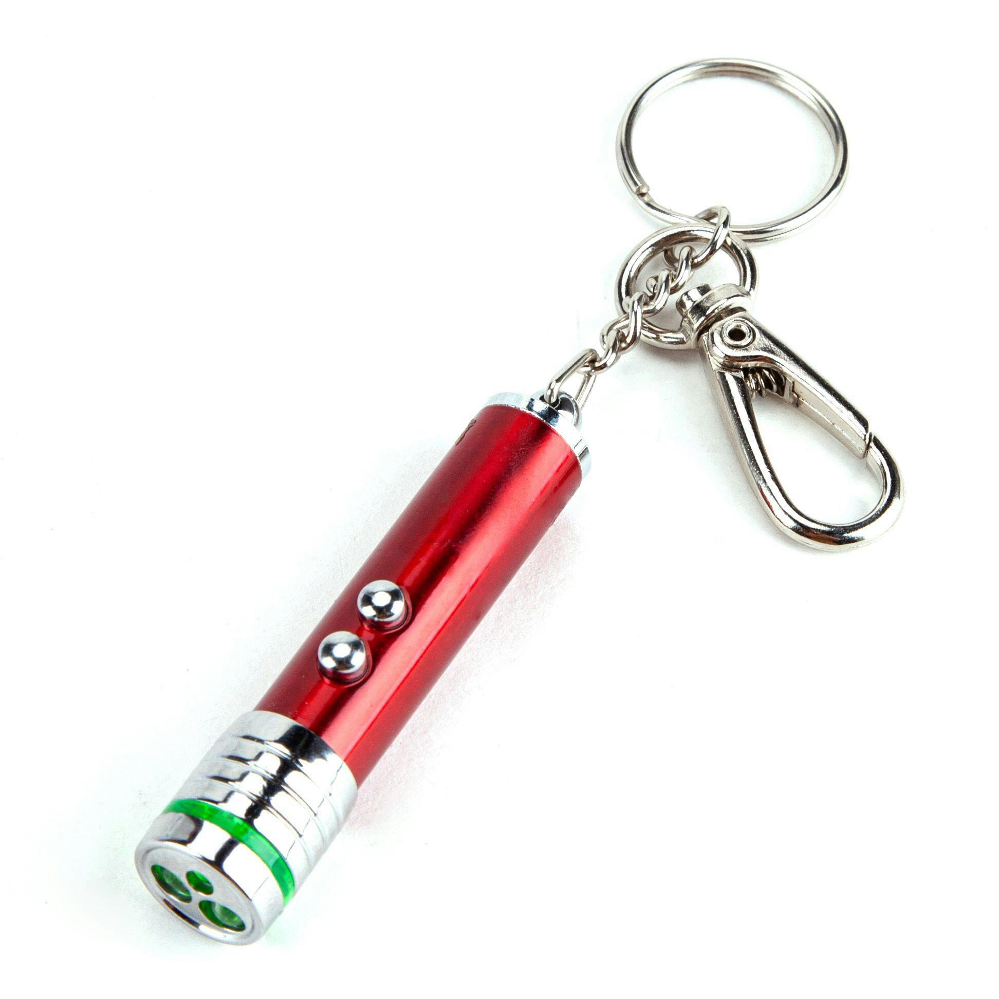 AutoTrends 2-in-1 Laser and LED Light Keychain