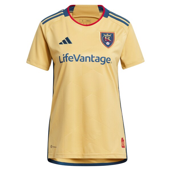 Real Salt Lake adidas Women's 2024 The Beehive State Kit Replica Jersey - Gold