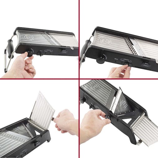 Progressive PL8 Professional Mandoline | Adjustable Thickness Black