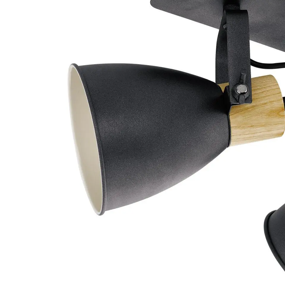 EGLOCoswarthSpot-E27-67cm-Zwart/Cr&egrave;me