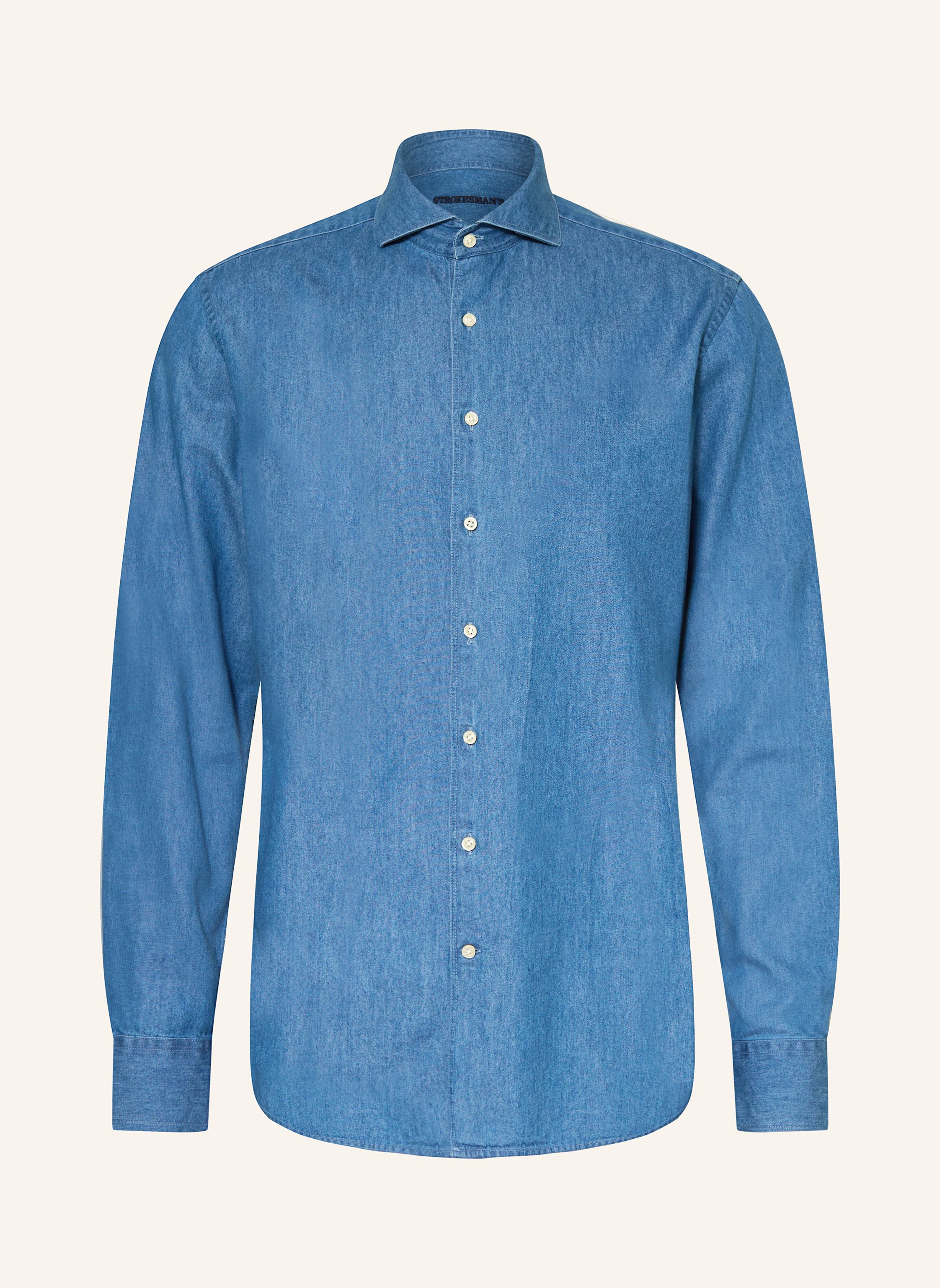 STROKESMAN'S Hemd Regular Fit in Jeansoptik