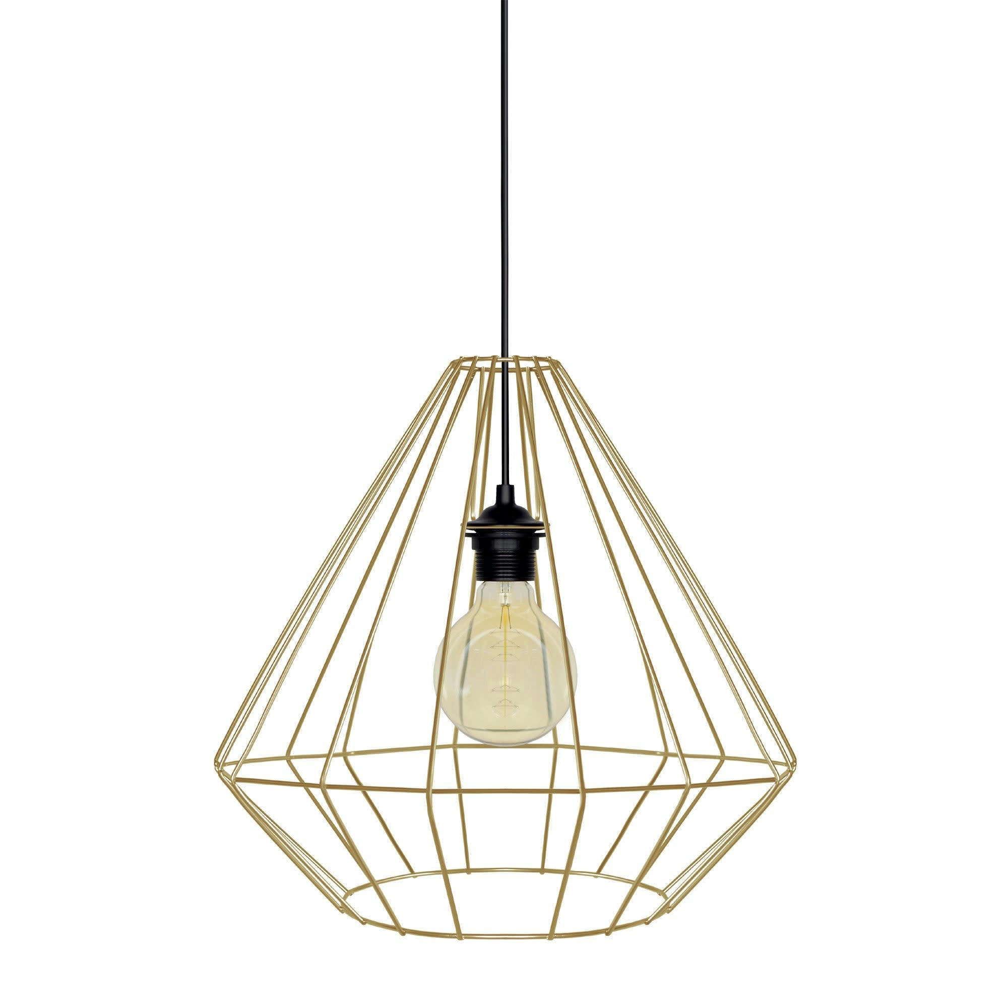 DIAMOND - Suspension métal doré