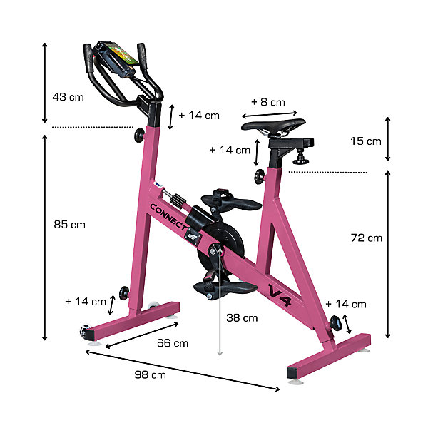 Aquaness - Aquabike V4 Connect - Vélo de piscine