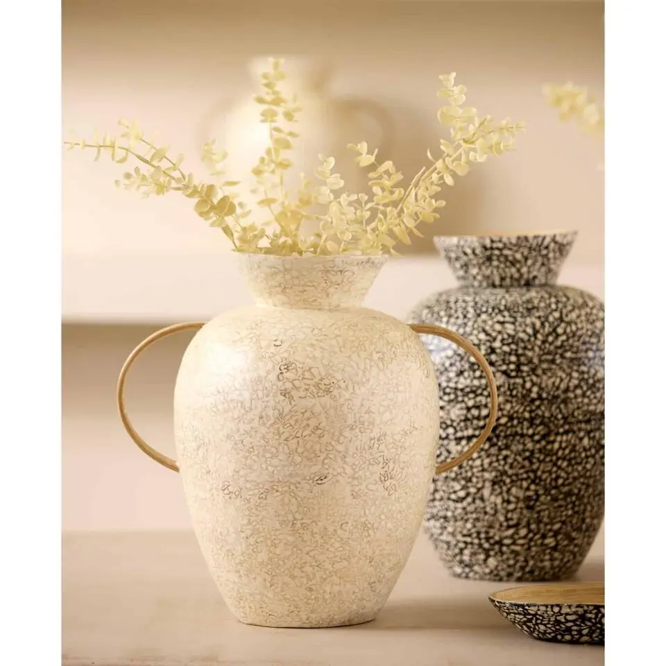 Vaas Leri - Cr&egrave;me - &Oslash;30x31cm