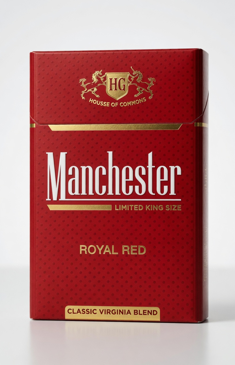 Manchester Royal Red (20 Sticks/Pack × 10 Packs (1 Carton))