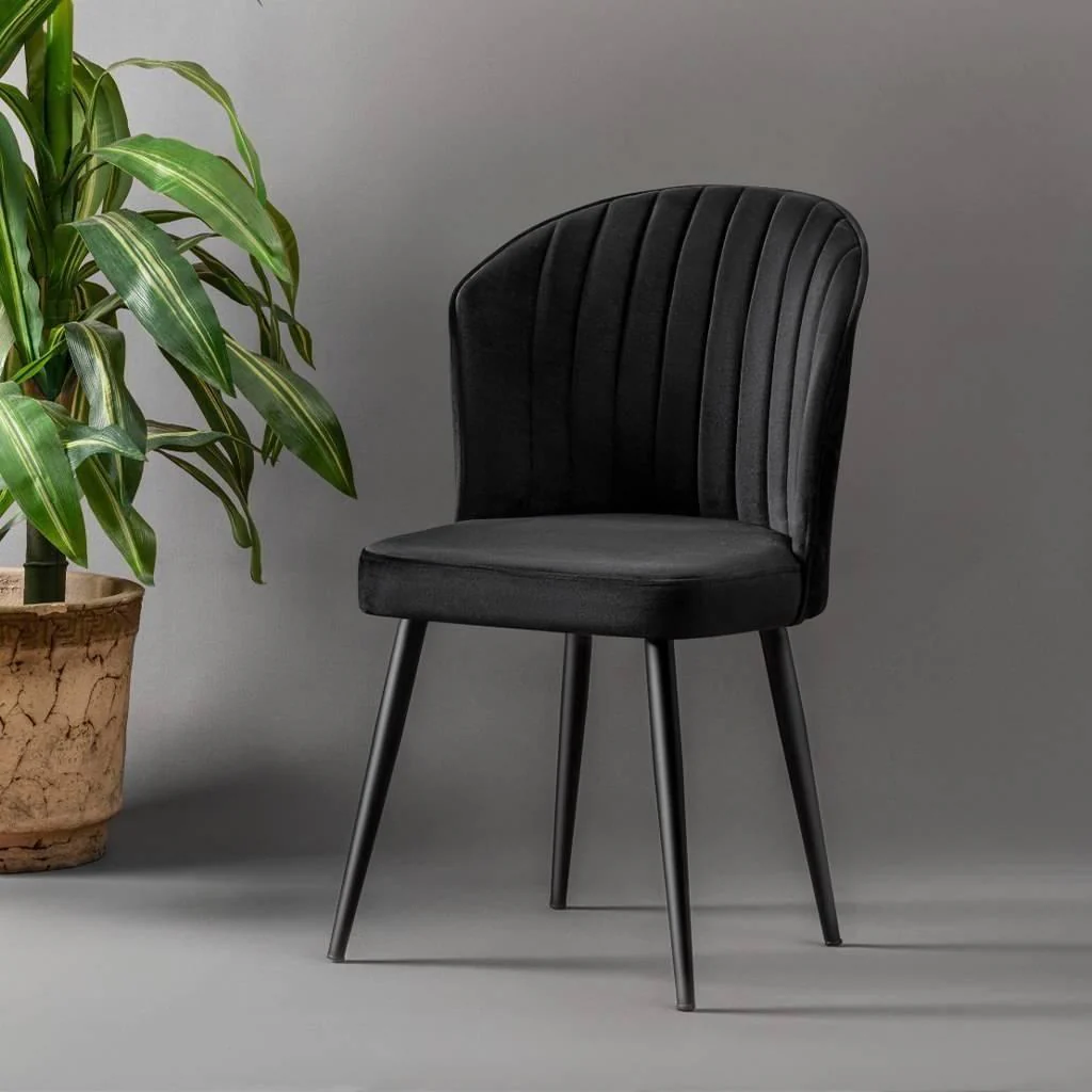 Set van 4 eetkamerstoelen Rubi velvet