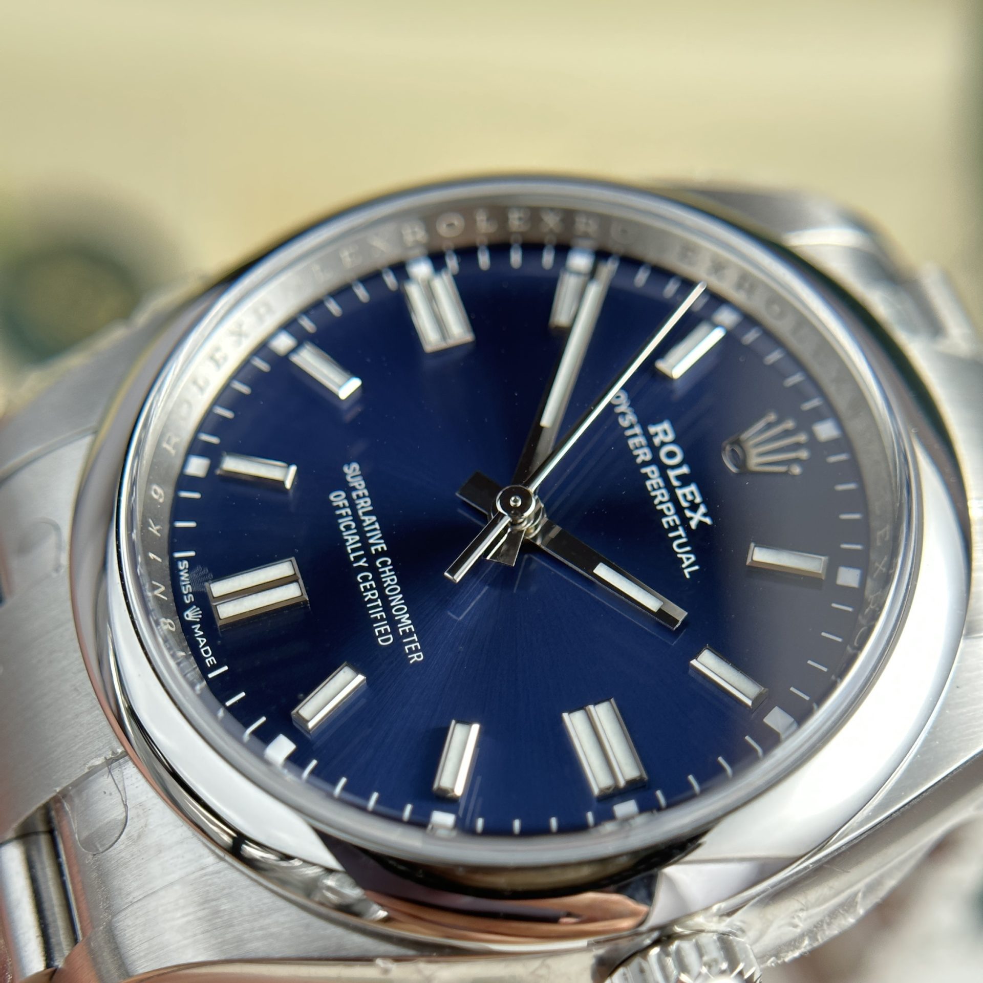 Rolex Oyster Perpetual 126000 904L Steel Blue Dial 36mm Oyster Super Clone