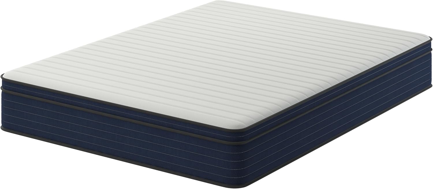 NapQueen Queen Size, 12 Inch NEW Victoria Hybrid Cooling Gel Infused Pocket Spring and Memory Foam Mattress, Bed in a Box, CertiPUR-US Certified