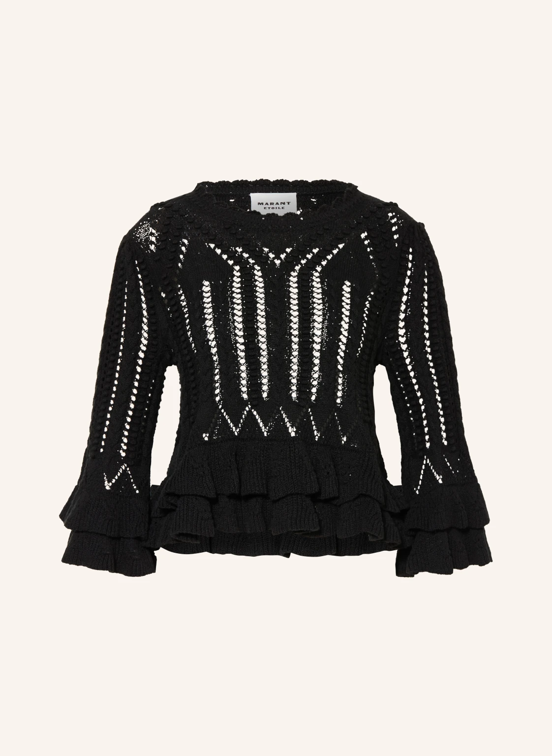 MARANT ÉTOILE Pullover NORMA mit Volants und 3/4-Arm