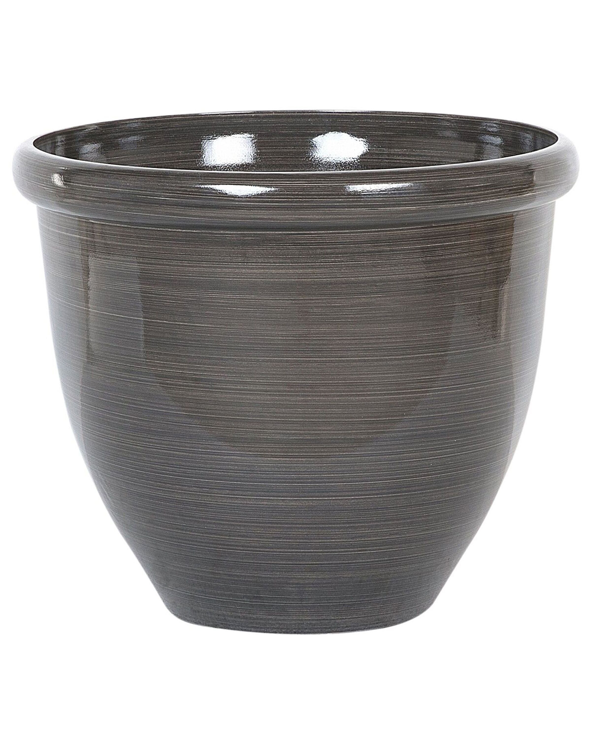 Doniczka TESALIA Kamień 49 cm Brązowy