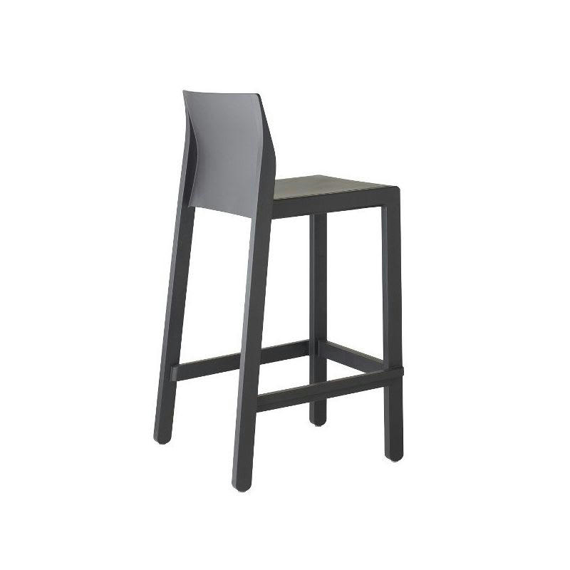 KATE - Tabouret design en plastique noir