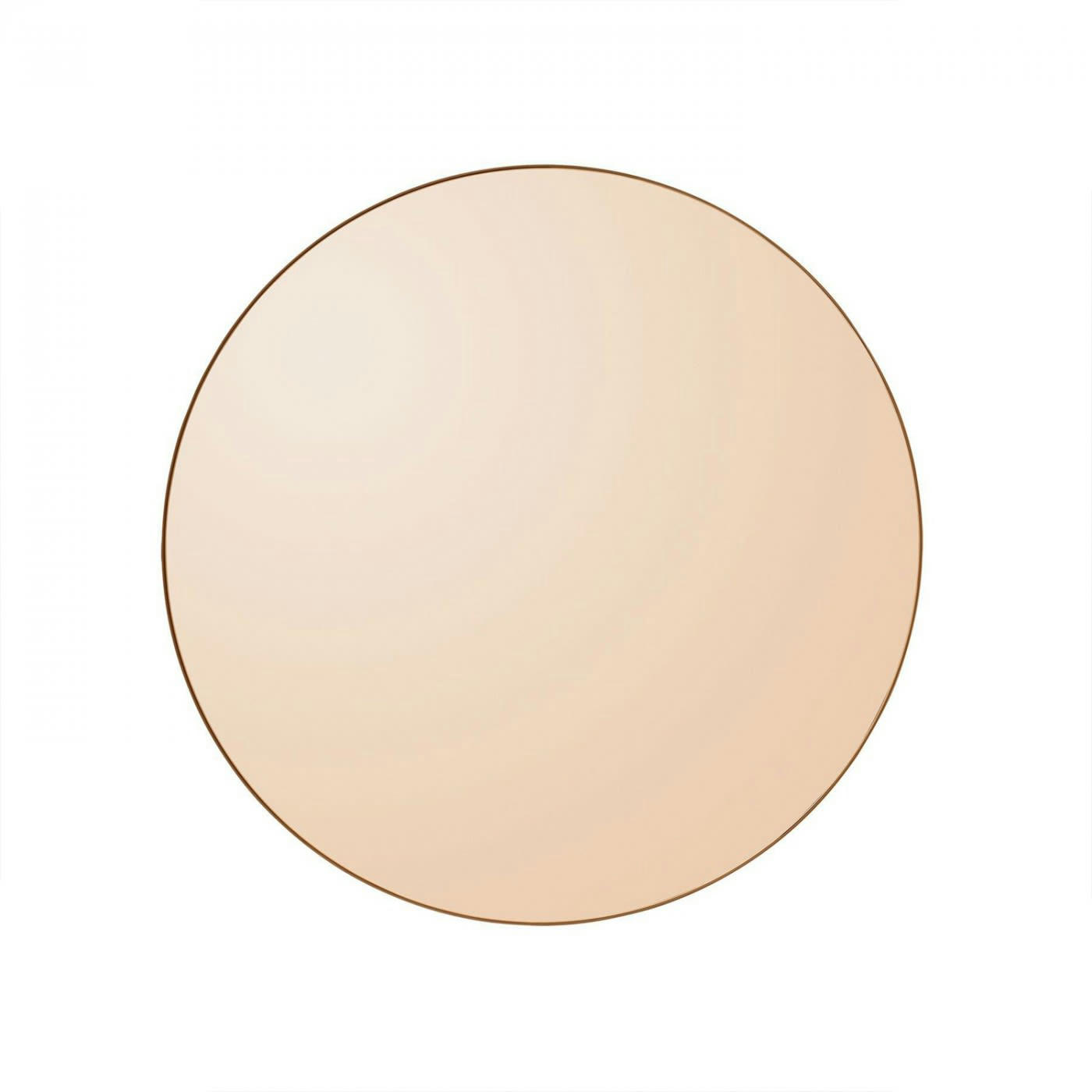 CIRCUM - Miroir mural teinté ambre rond D50cm