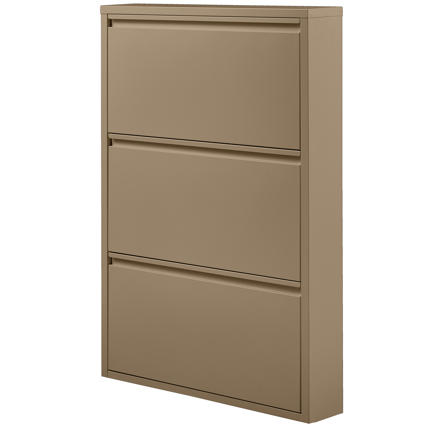 WOOOD Sabine 3-Vaks Schoenenkast - Metaal - Zand - 103x66x16