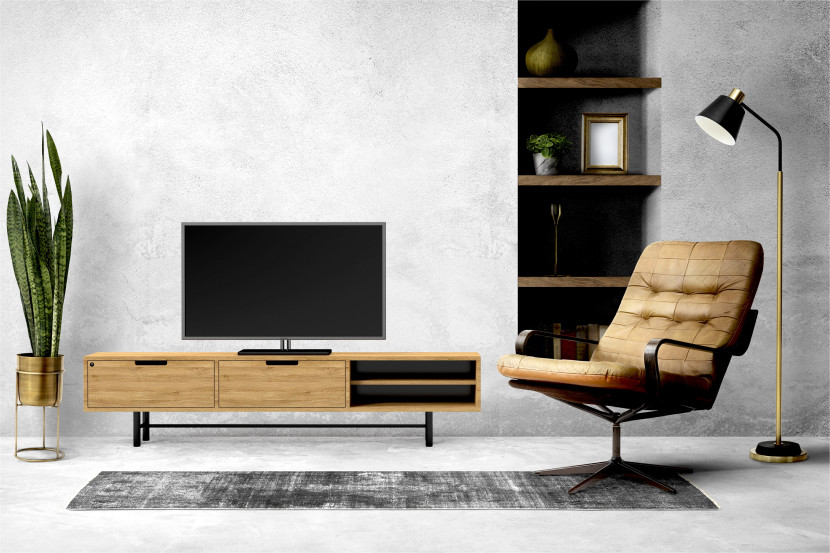 Emra Wood RTV-59 Szafka Rtv Dąb Loft