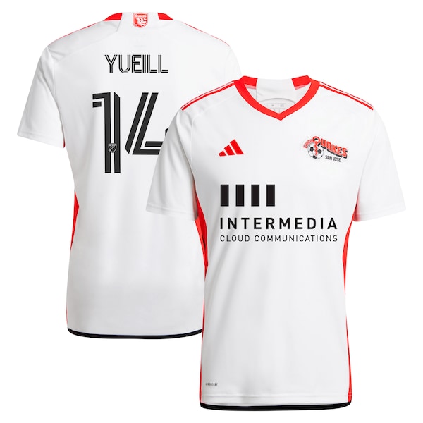 Jackson Yueill San Jose Earthquakes adidas 2024 The 50 Kit Replica Player Jersey - White