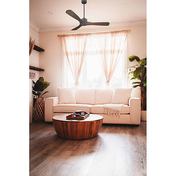Modulo SlimRing - Super destratificateur et ventilateur DC 132 cm noirpales bois sombreidéal 26 à 40 m²