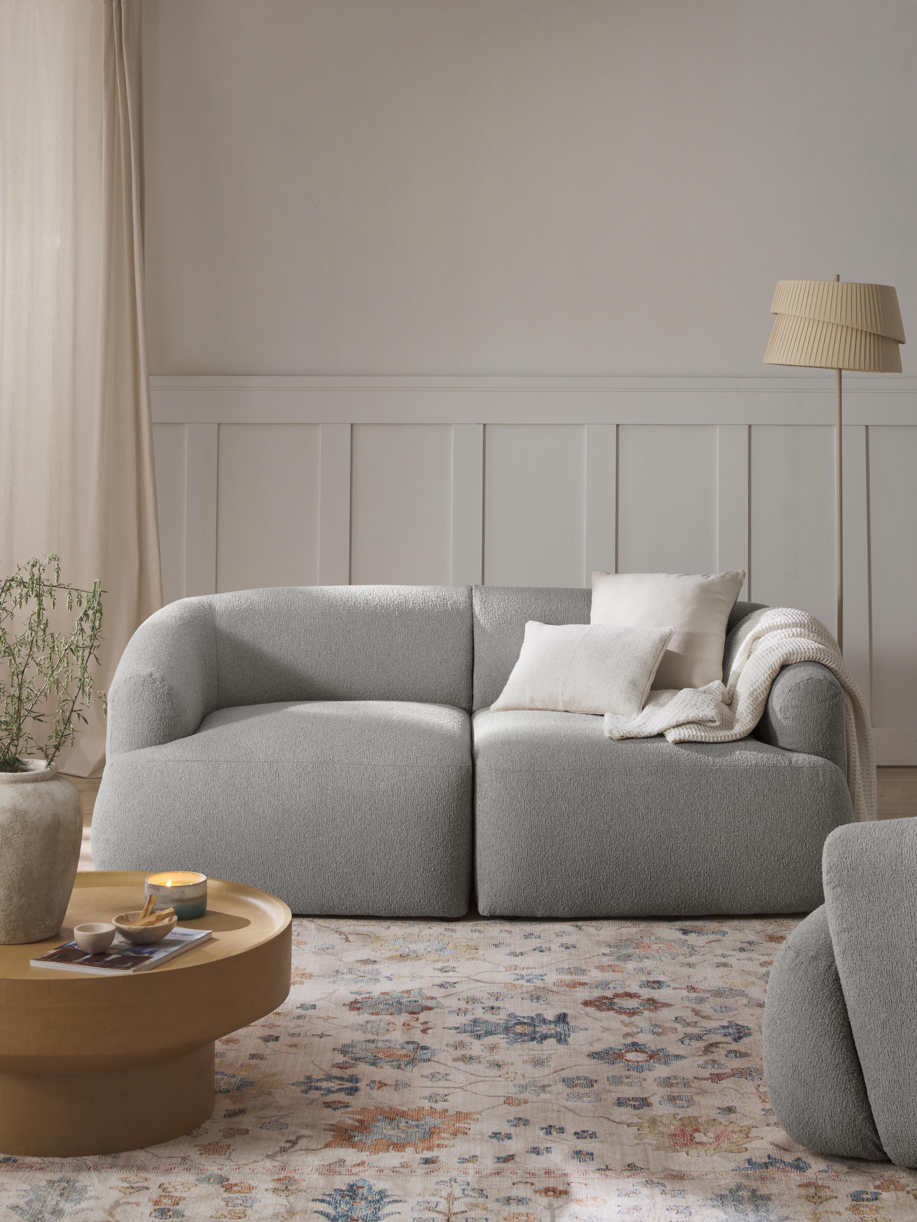 Modulares Bouclé-Sofa Sofia (2-Sitzer)