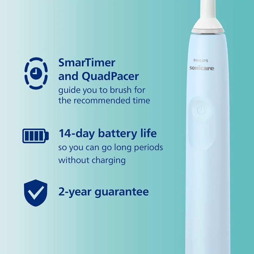 Philips Sonicare Series 2100 Electric Toothbrush in Light Blue - HX3651/12