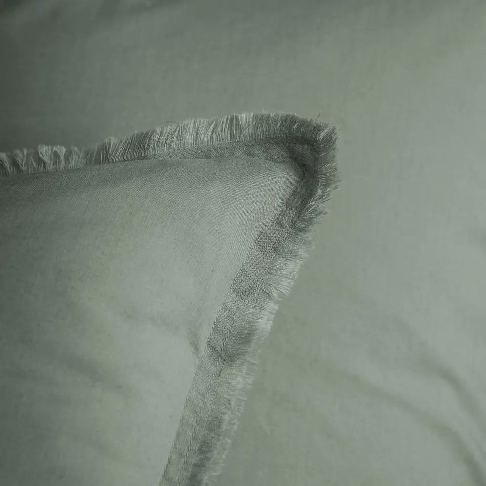 Matt & Rose Set Kussenslopen Groen - 50 x 70 cm - Gewassen Katoen