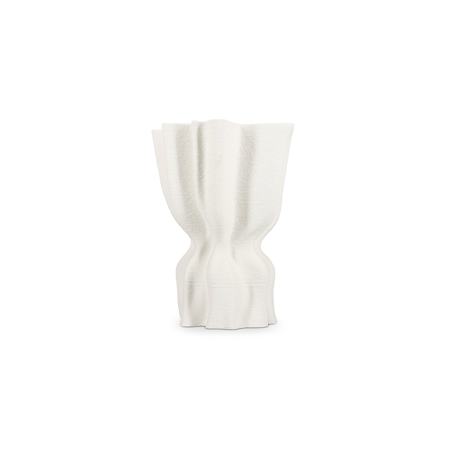 S|P Collection - Vaas 22x17,5xH29cm draped white Vea