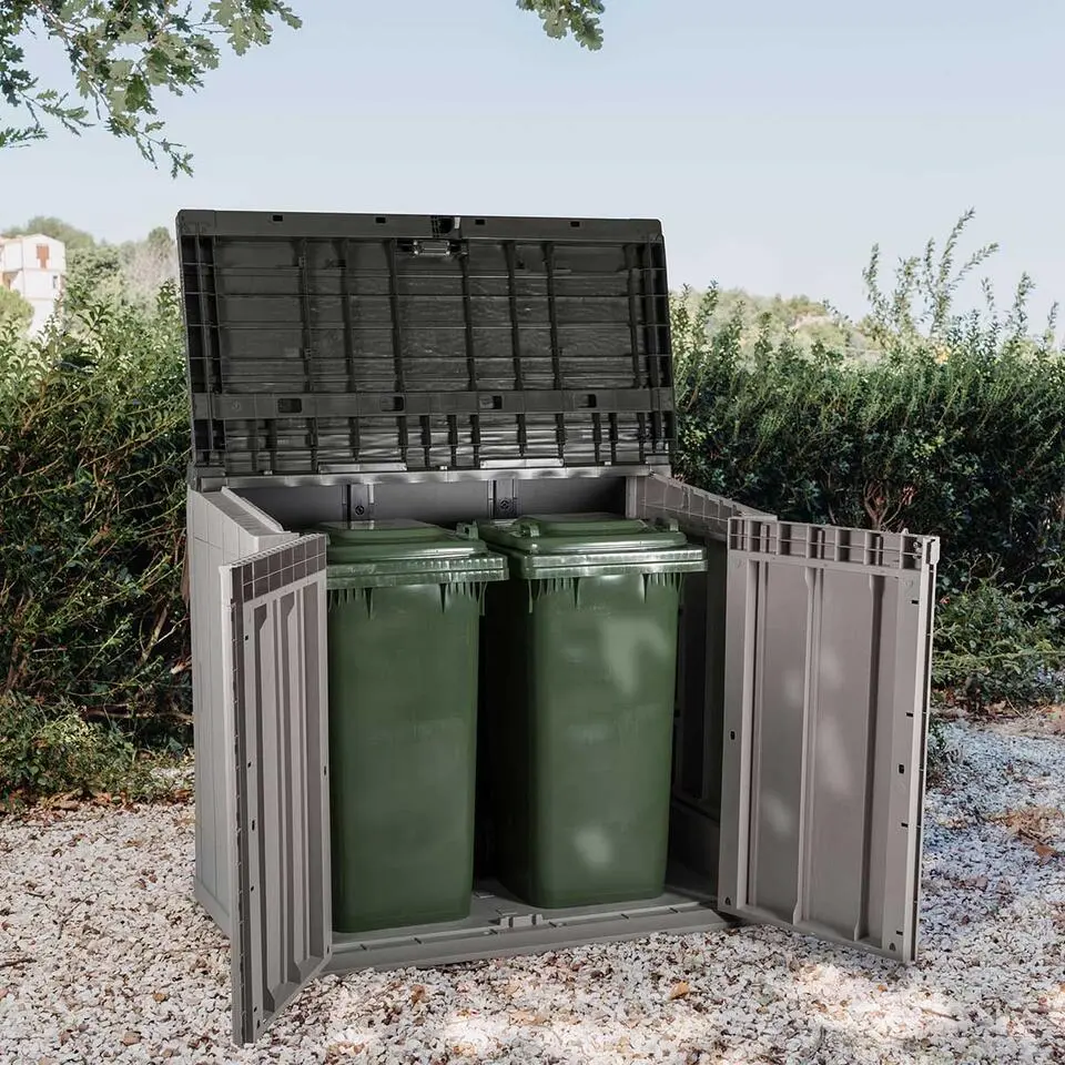 Toomax Stora way opbergbox 842 liter - taupe donker grijs