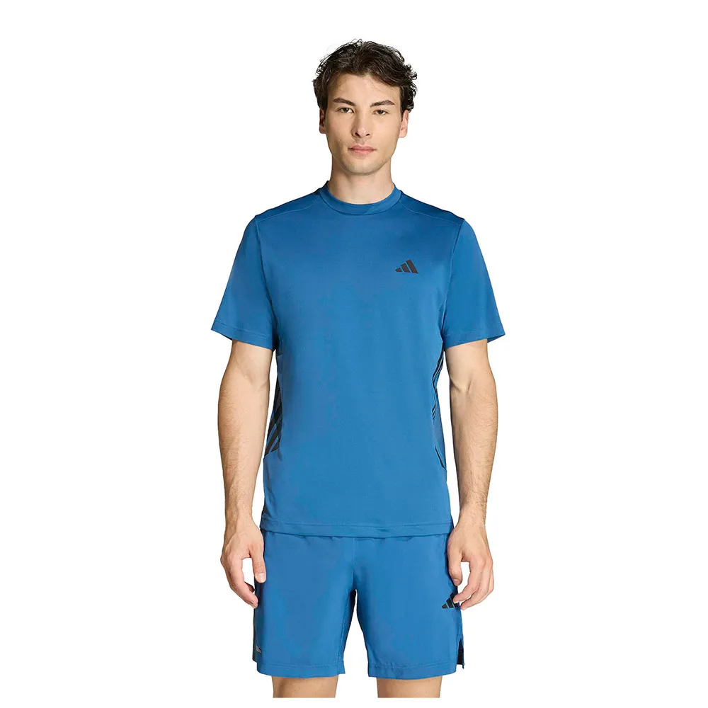 adidas Tech Essentials Workout 3 Stripes short sleeve T-shirt