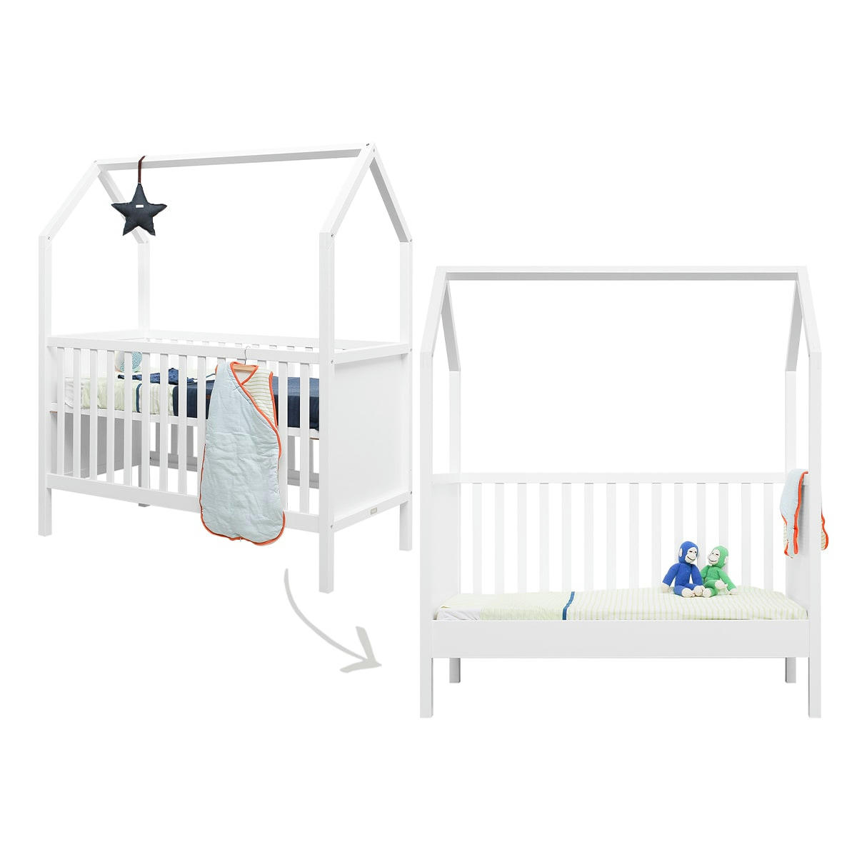 MY - Lit évolutif 70x140 blanc