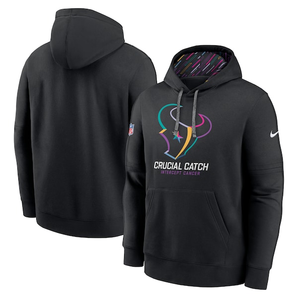 Houston Texans Nike 2024 NFL Crucial Catch Club Pullover Hoodie - Black