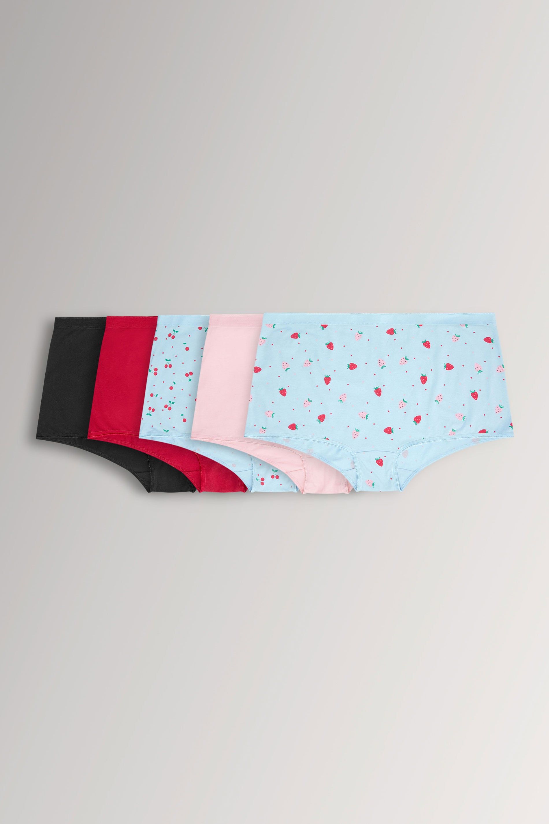 Yours 5 Pack Berry Print Shorts