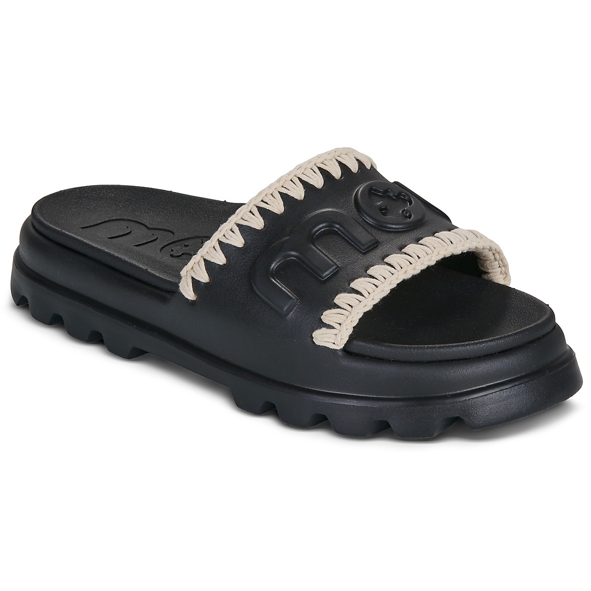 Mou - EVA ONE-PIECE SLIDE - Black