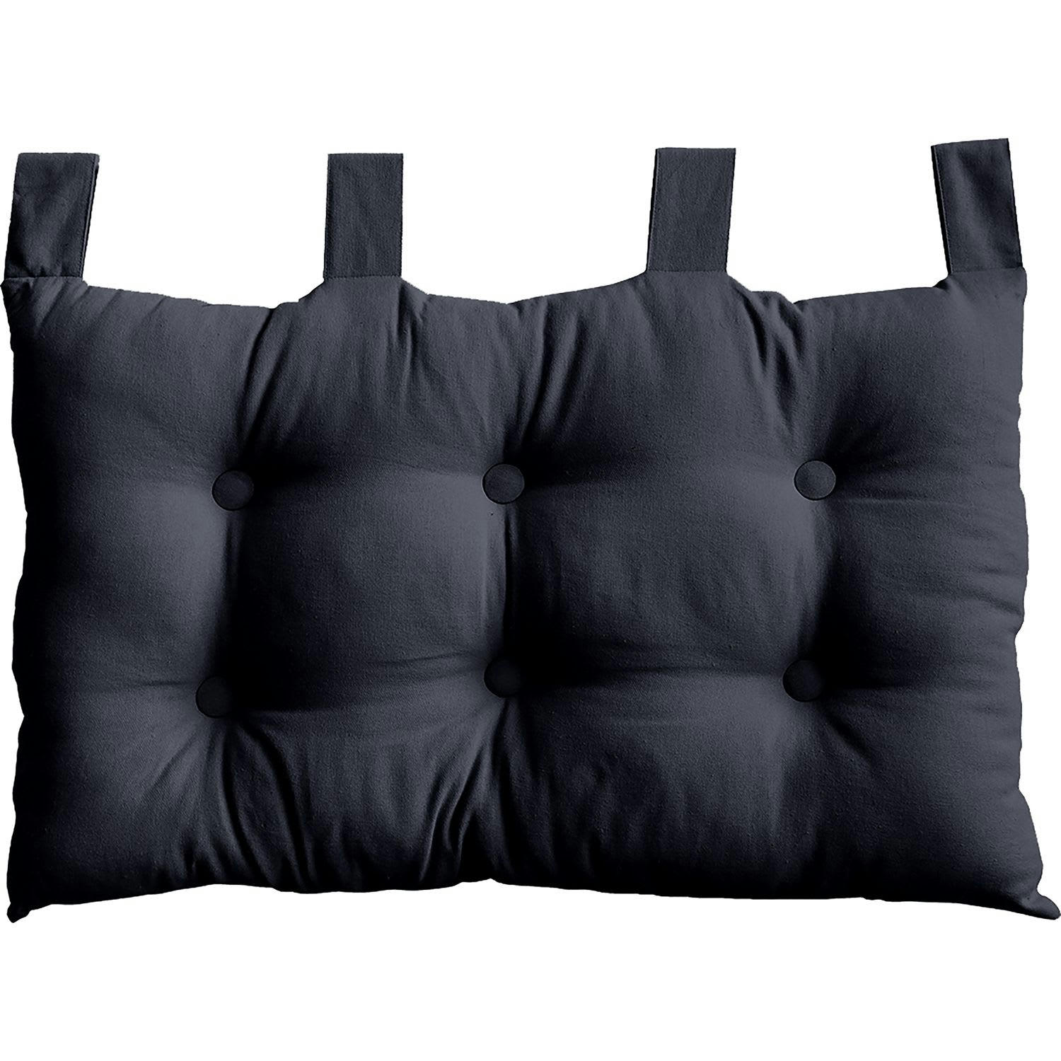 PANAMA - Tête de lit capitonnée gris anthracite