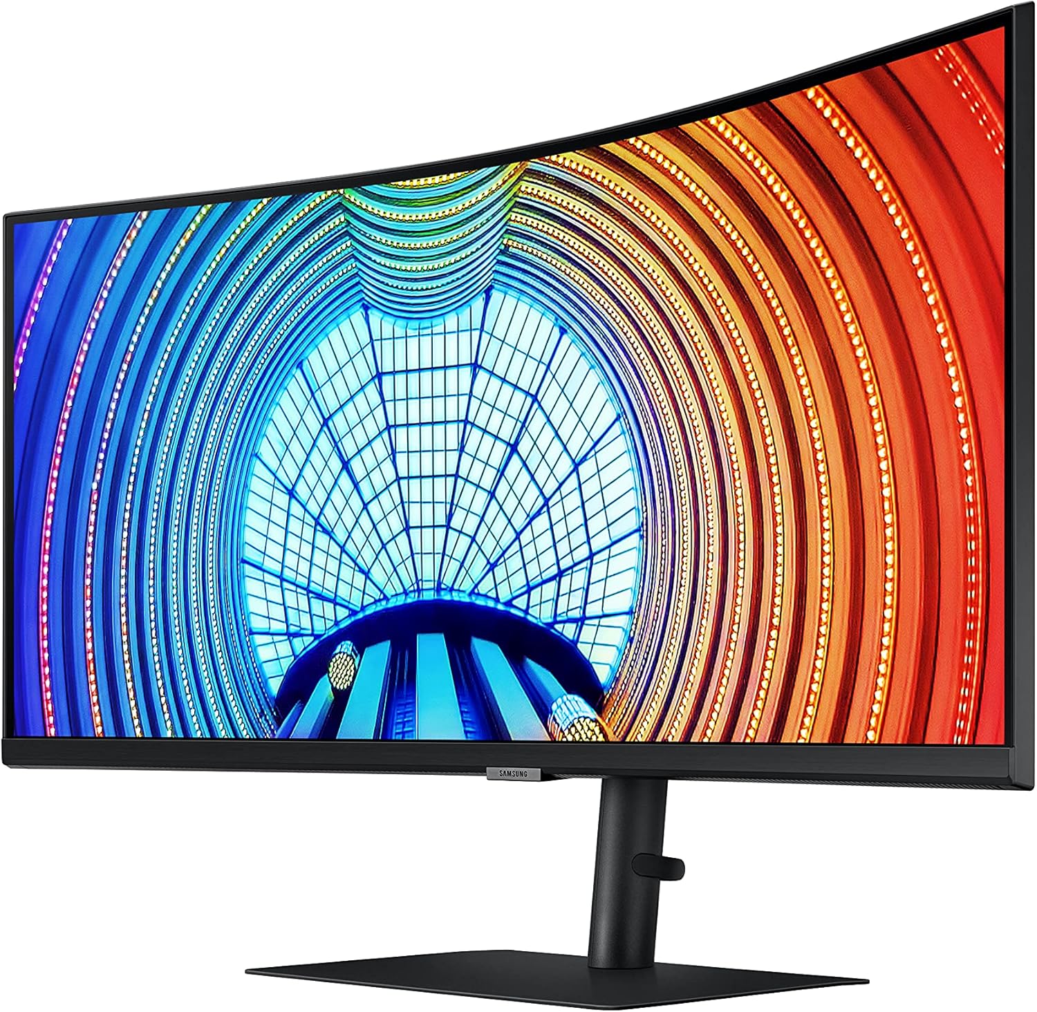 SAMSUNG Viewfinity S65UA Series 34-Inch Ultrawide QHD Curved Monitor  100Hz  USB-C  HDR10 (1 Billion Colors)  Height Adjustable Stand  TUV-certified Intelligent Eye Care (LS34A654UBNXGO) Black