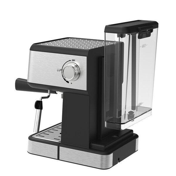20 Bar Pump Coffee Machine with Pressure Gauge&Milk Frother Steam Wand
