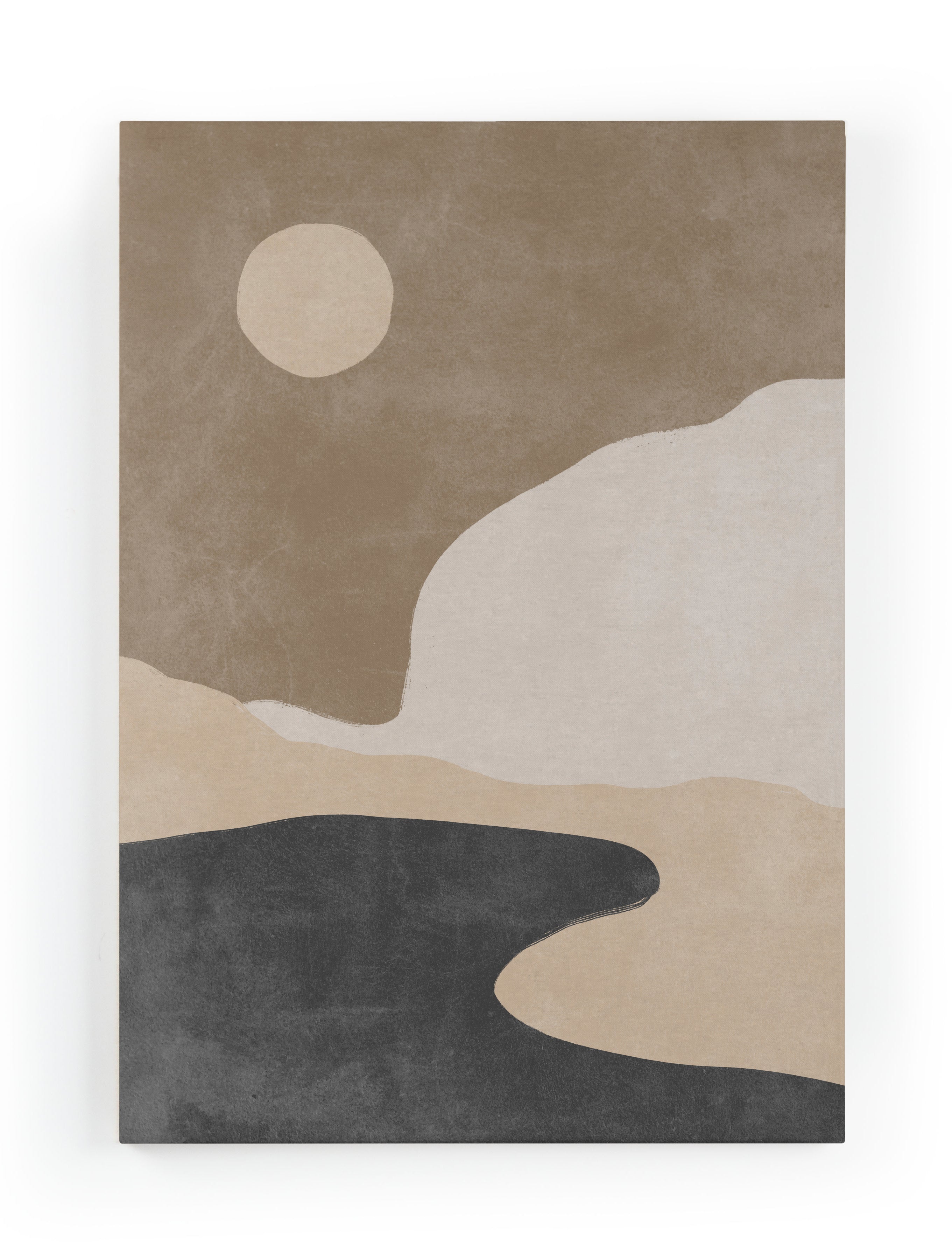 Canvas 60x40 Zonsondergang bij het Meer