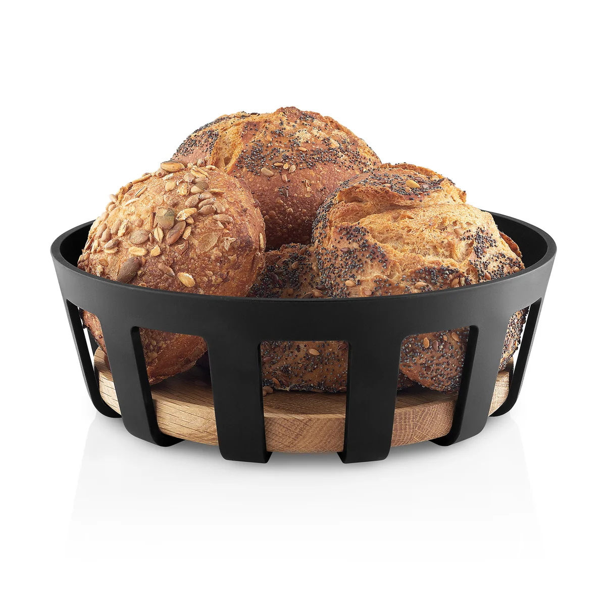 Eva Solo - Nordic Kitchen Brotkorb Ø 21.5 cm, Bambus / schwarz