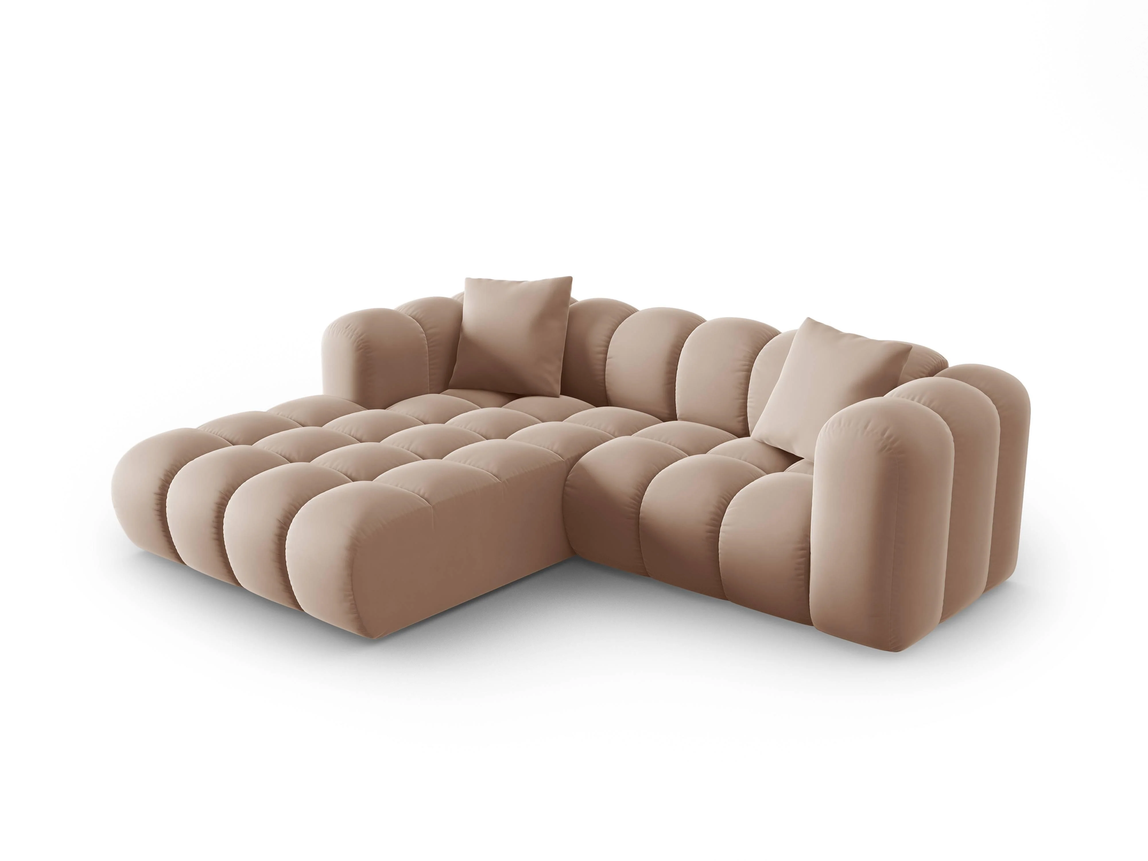 3-zitshoekbank Halley velvet links